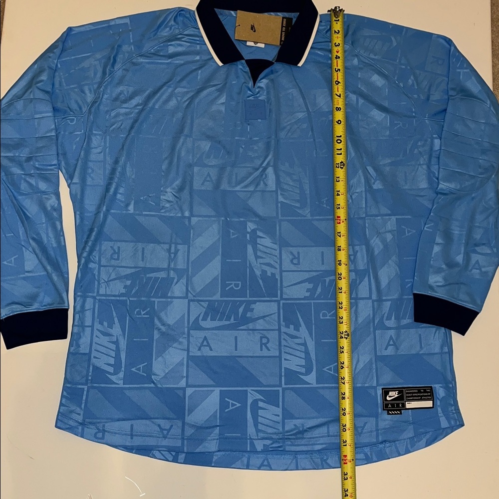 Nike Air Shirt Men's XL Tall Long Sleeve Jersey Soccer  Blue HM8987 XLT - Picture 3 of 9